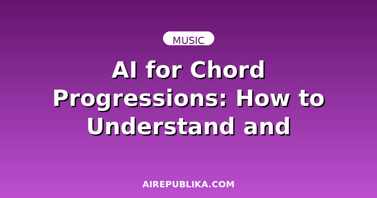 AI for Chord Progressions: How to Understand and Create Them Without a Teacher illustration