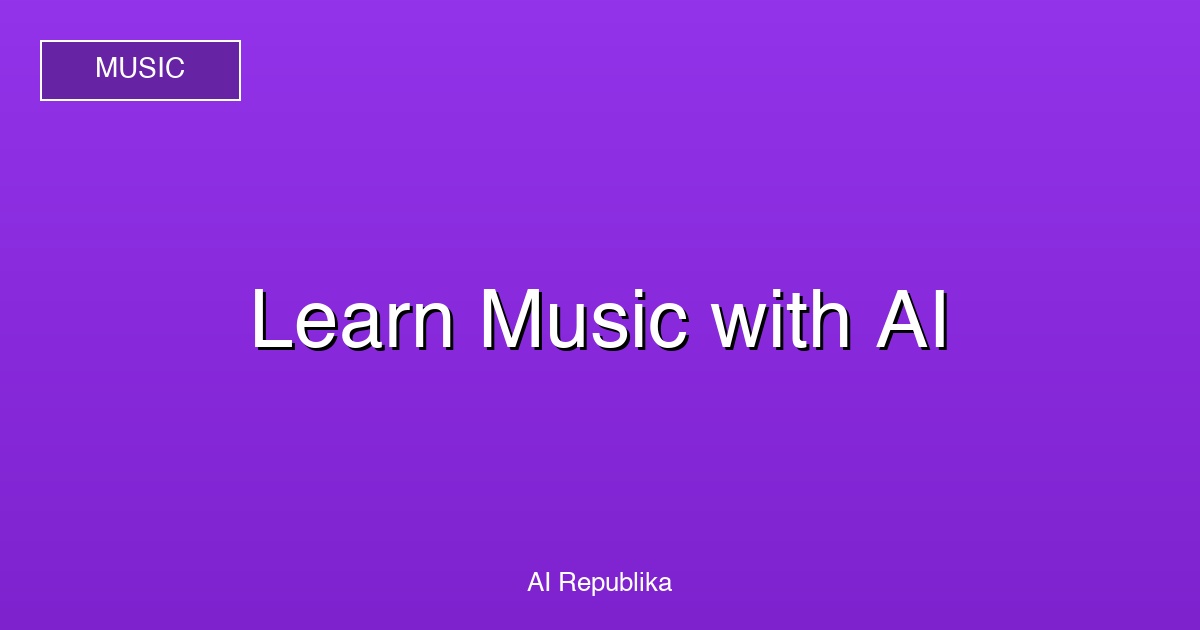 Abstract AI assisting with music practice and instruments