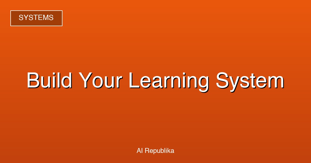Abstract visualization of a structured self-education system with AI