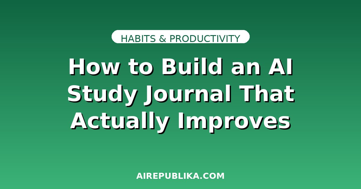 How to Build an AI Study Journal That Actually Improves Your Learning illustration