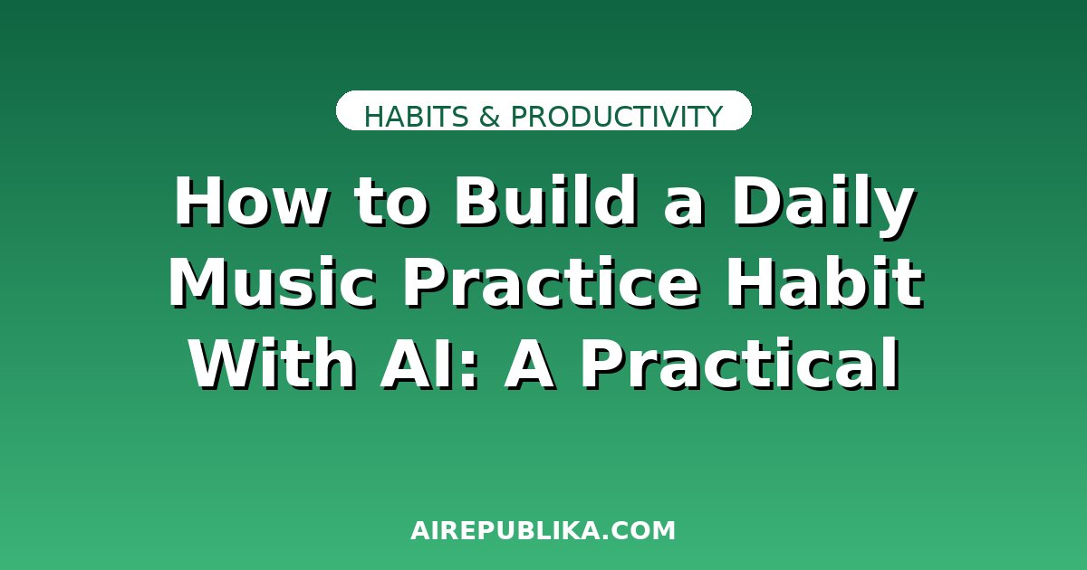 How to Build a Daily Music Practice Habit With AI: A Practical Guide illustration